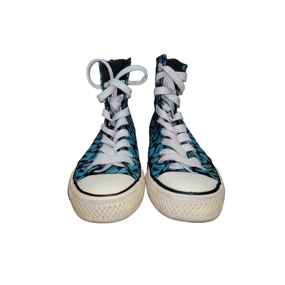 F24 Women's Blue/Black High Top Casual Sneakers Size 8 M - Picture 7 of 12
